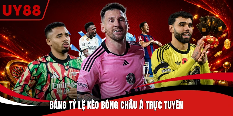 Bảng tỷ lệ kèo bóng châu Á trực tuyến